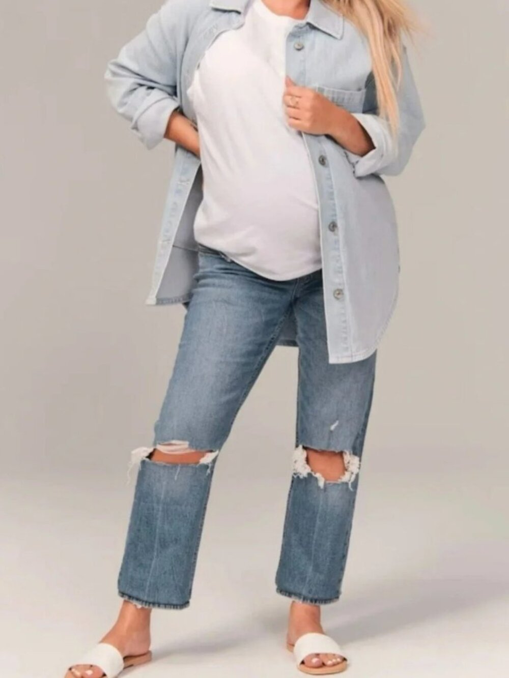 Abercrombie & Fitch - The Ankle Straight MATERNITY Jeans - Size 4